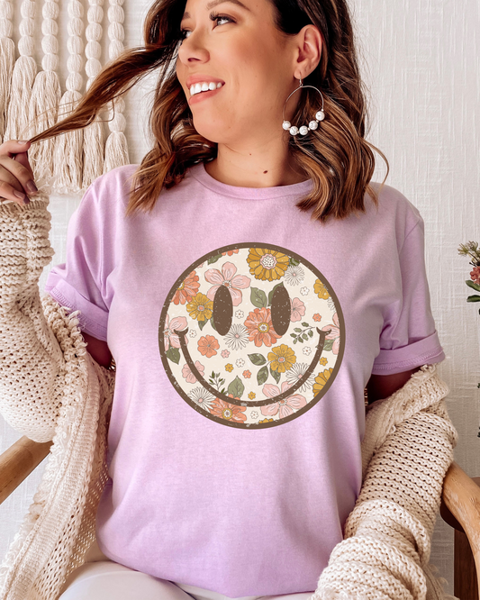 BOHO SMILE TEE (BELLA CANVAS)